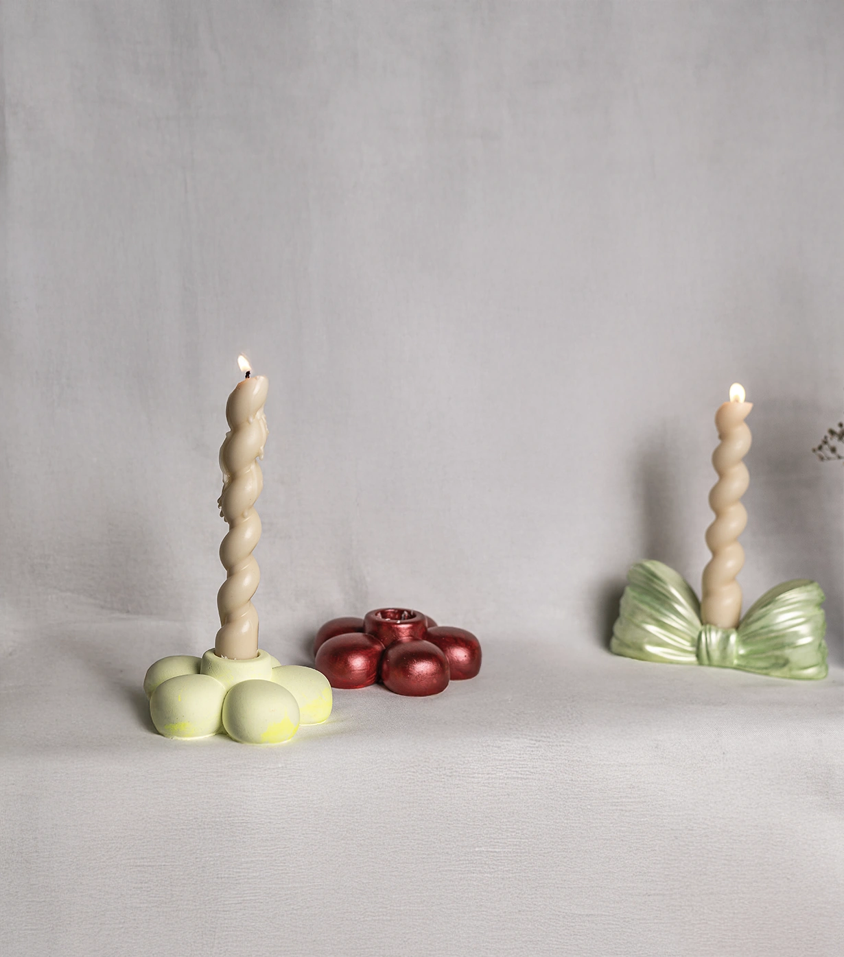 Periwinkle candle holder