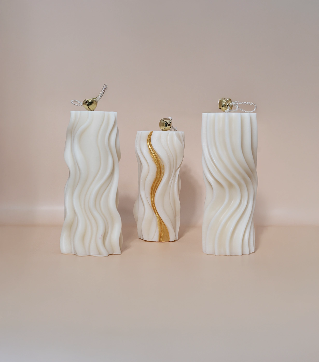 Wavy Pillar Candles Combo - Image 2