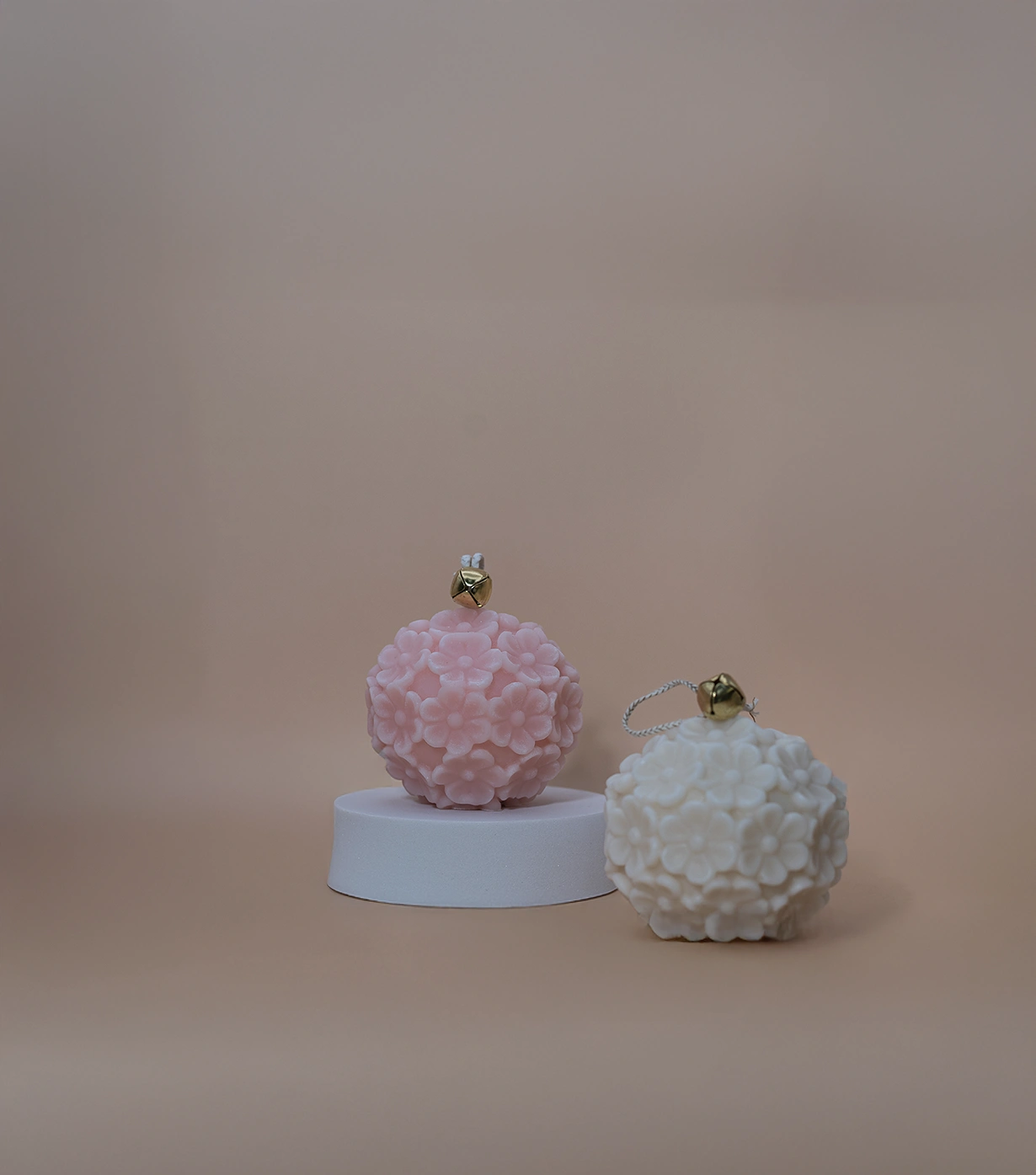 Round flower Candle