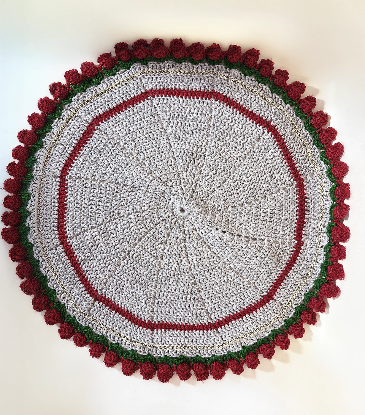 Round tulip table mat