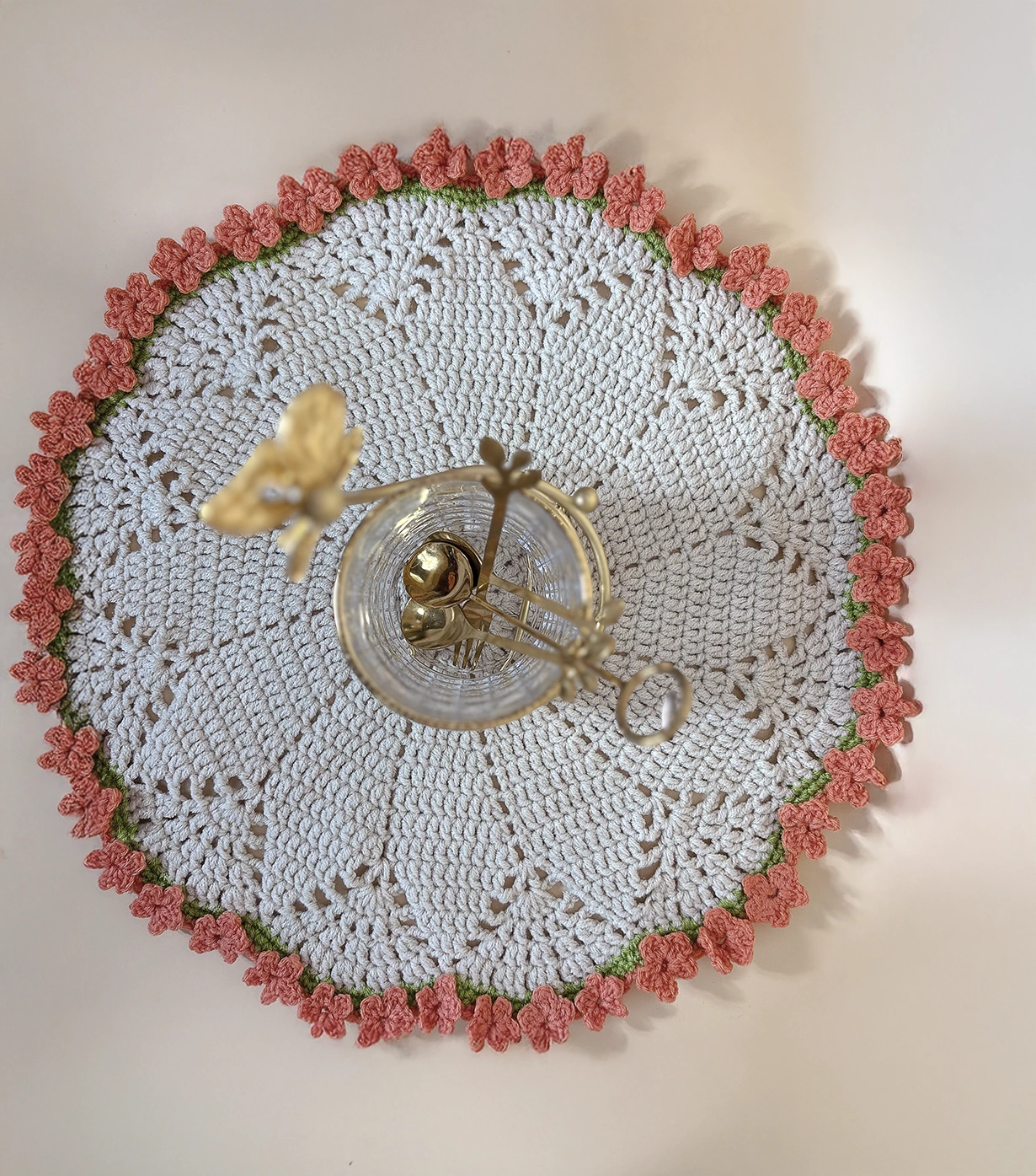 Round daisy flower table mat big