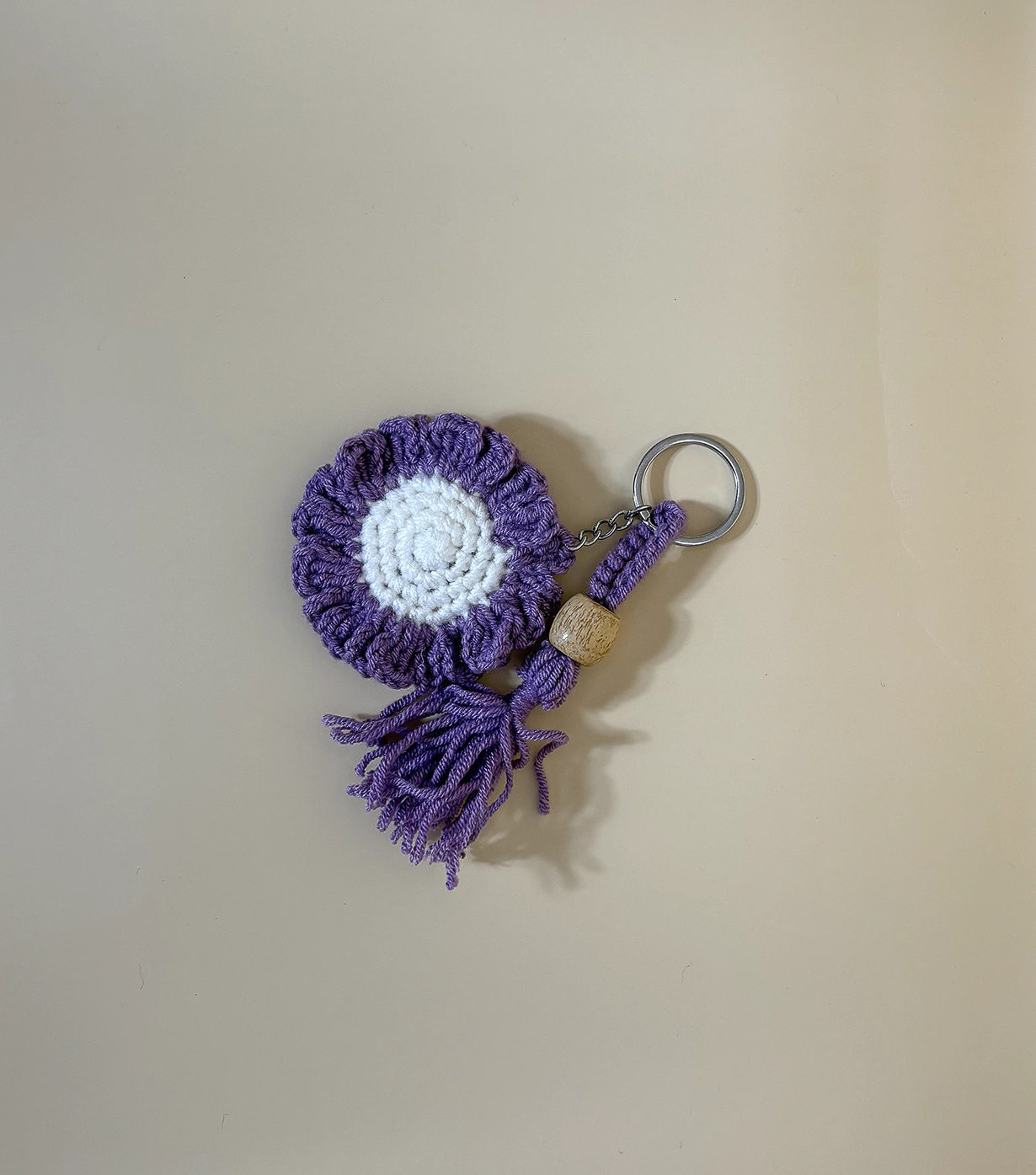 Flower keychain with hanging
